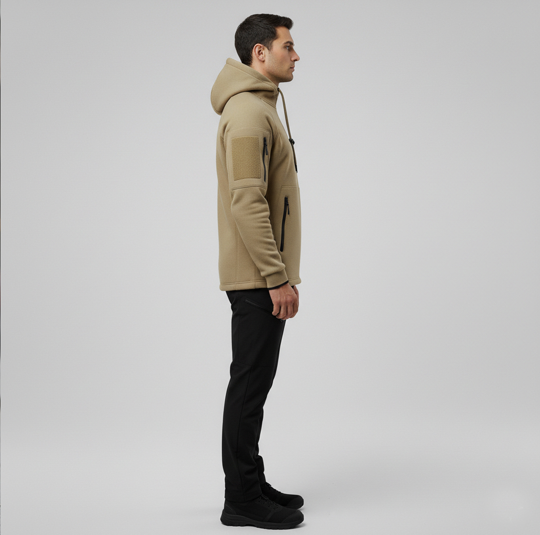 Men’s Tactical Fleece Hoodie - Image 3